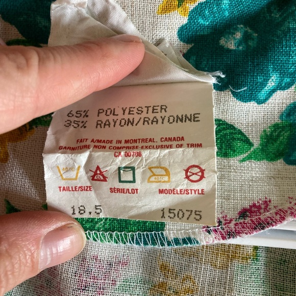 Vintage 70s open floral blazer - Picture 5 of 10